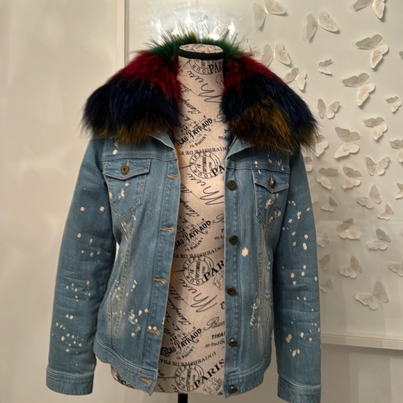 💚Samuel Reiz unique denim jacket 💚 - Picture 2 of 5